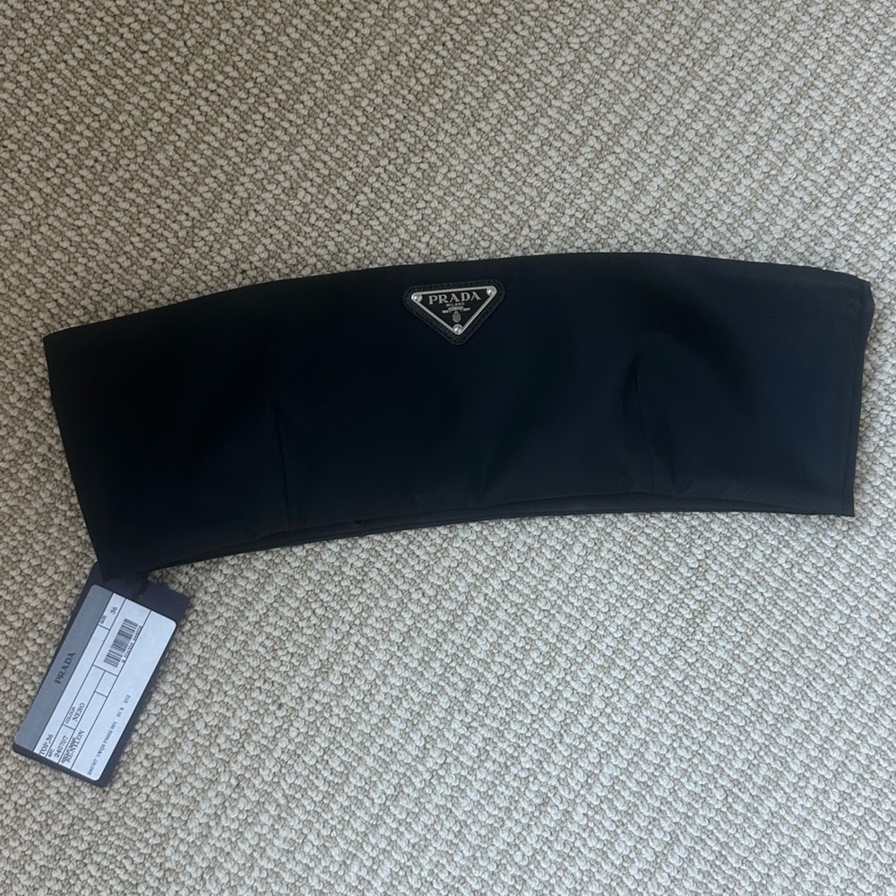 Prada Black Crop Top